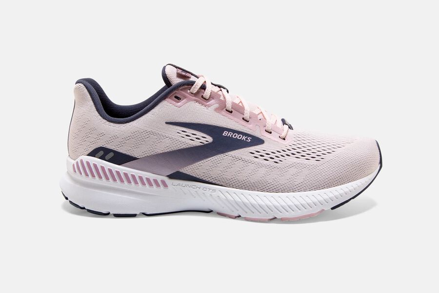 Brooks Launch Gts 8 Road Löparskor Dam - Rosa/Svarta - 0147-EGPJZ